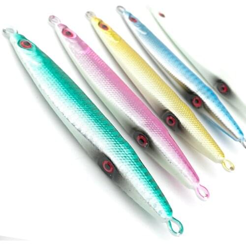 Fishing Deep sea Ocean Boat Rock Beach Metal Jigging Jigbait Spoon Lure 60g 80g 100g