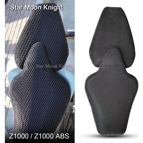 Motorcycle Mesh Seat Cool Cover Cushion Guard Waterproof Insulation Breathable Net For Kawasaki Z1000 Z 1000 ABS 2014 - 2021