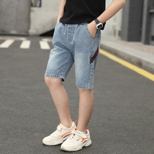 Boy Kids Shorts Children Summer Cotton Short Pants For Boys Thin Toddler Baby Boys Casual Mid Waist Denim Shorts Kids Clothing