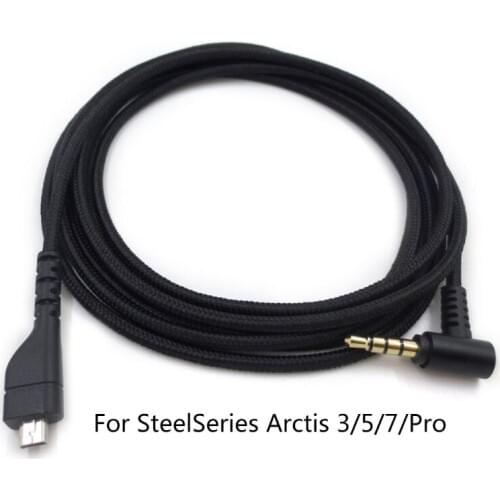 Replacement 3.5mm Gaming Headset Audio- Cable For Steelseries Arctis 3/5/7/Pro