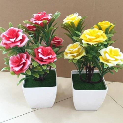 ZOOYOO Artificial Potted Flowers