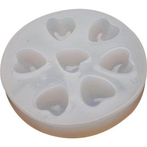 3D Heart Shape Pendant Epoxy Resin Silicone Mold Jewelry Making Mini Heart Soap Wax Candle Chocolate Molds Craft Tools