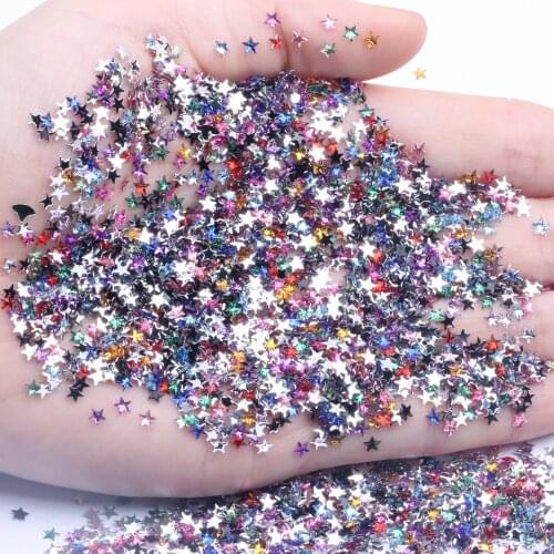 3x3mm Pentagram 10000/1200pcs Acrylic Flatback Rhinstones Nail Art DIY Crafts Jewelry Making Laptop Wedding Dresses Decorations