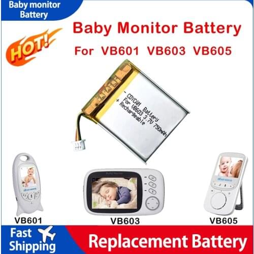 650/750mAh 3.7V 523450 polymer lithium rechargeable battery for baby monitor VB601 VB603 VB605 LED light lithium battery