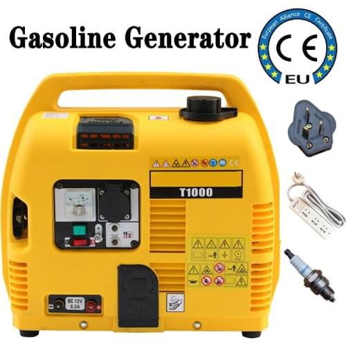 1KW 4L Gasoline Generator 220V/12V Emergency Home Low-noise Portable Lighting Car Outdoor Generator power supply