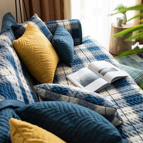 Sofa cushion four seasons American light luxury universal fabric full cover sofa cover removable and washable can be customized