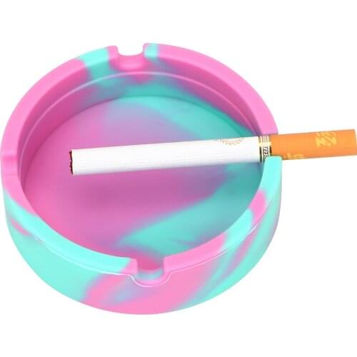 Home Decoration Camouflage silicone ashtray Smoking Accessories Eco-Friendly Cigarette Tray Household Merchandises Ash Storage