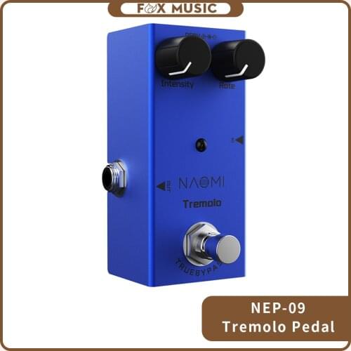 NAOMI Electric Guitar Tremolo Intensity/Rate Knob Effect Pedal Mini Single Type DC 9V True Bypass