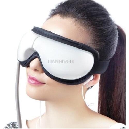 Hot sales mp3.6 eye massager, eliminate pouch, eye magnetic far-infrared heating. Eye health care massage glasses eye mask