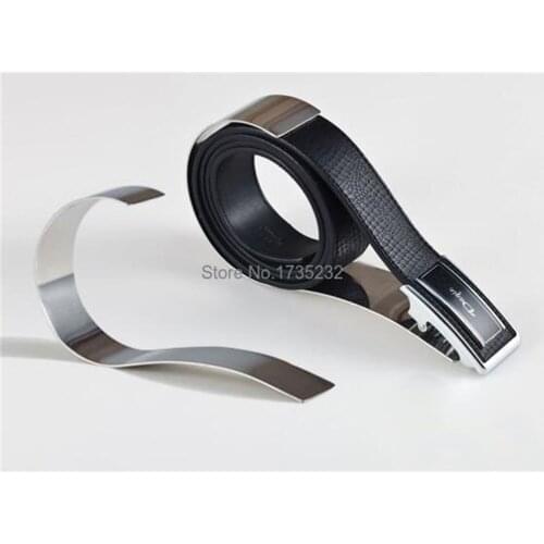 J-shape Rack High-grade stainless steel belt presentation display rack waistband display holder Single belt rack Store Props