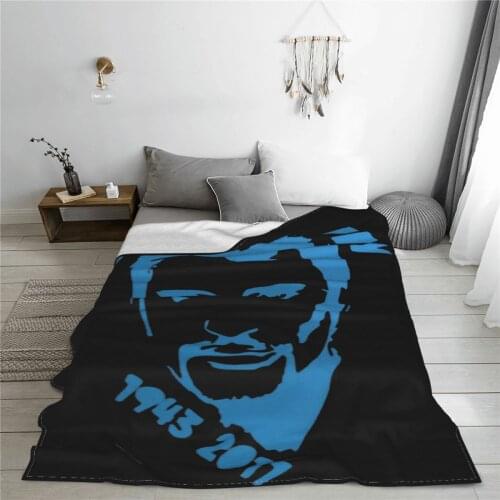 Soft warm flannel Johnny And Hallyday blanket Rock Singer blankets for airplane travel Bedspread Wrap