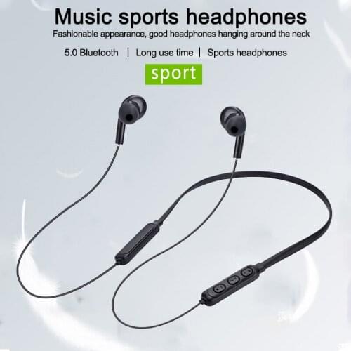 2020 New Neck Handing 3D Stereo Bluetooth Wireless Headset V5.0 Sports Headset High-definition MIC Headphone