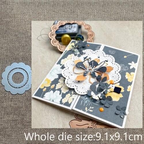 New Design Craft Metal stencil mold Cutting Dies flower wreath decoration scrapbook die cuts Album Paper Card Craft Embossing