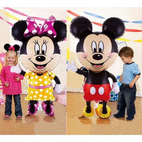 Genuine Mickey Mouse Balloon Minnie Mouse Party Decorations for Home Childrens Birthday Party Decorations for Kids