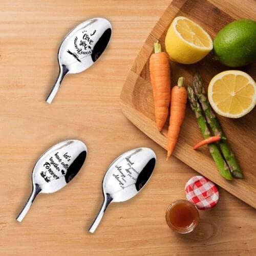 Valentines Day Gift Anniversary Gift Party Teaspoon Birthday Present For Girlfriend Boyfriend Small Love Gift Letter Long Spoon