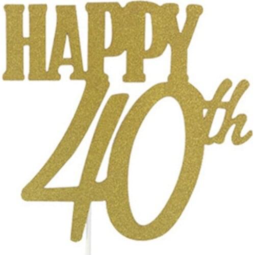 Year Birthday Cake Topper Party Decoration Banner Birthday Party Decorations Kids Wedding Cake Decorations