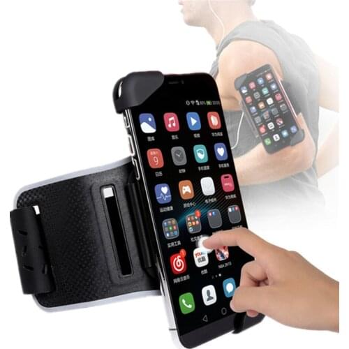 FIRECLUB Rotatable Running Arm Band Case Silicone Armband Sports Gym Phone Holder Arm Bag For 4 - 7 inch Phone