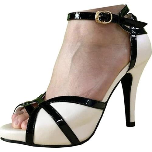 Practice Latin Shoes Womens Dance shoes Glitter Flannel 8.5cm Ballroom Party Dancing Shoes Girls Tango Salsa Latin Dance Shoes