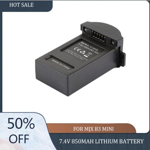 1PCS 7.4V 850mAh Lithium Battery for MJX B3 Mini Bugs 3 Mini Brushless Quadcopter Spare Parts Lithium Battery