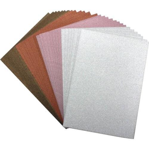 30PCS per bag of Color Shades Glitter Cardstock Paper Card A4 250gsm Paper DIY Scrapbooking paper pack craft Background pad