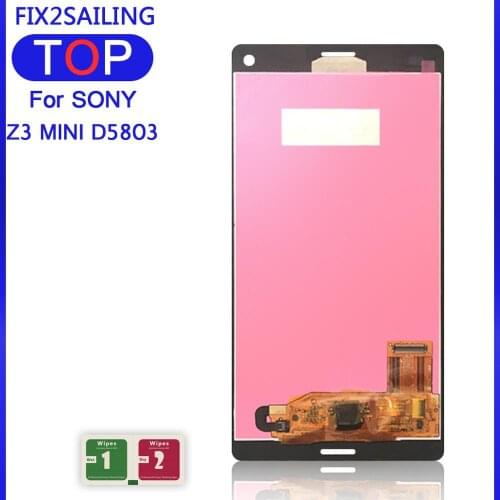 4.6'' New Display For Sony Xperia Z3 Mini Compact D5803 D5833 LCD Display Touch Screen Digitizer Replacement For Sony LCD