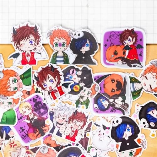 40 Pcs/lot Halloween boy paper Sticker Decal For Phone Car Case Waterproof Laptop Bicycle Notebook Backpack Kids Toy Stickers