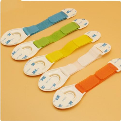 5Pcs/Lot Colorful Design adjustable Baby Cabinet door lock Of Children Locking Doors Kids Safety Plastic Lock For kids #TC