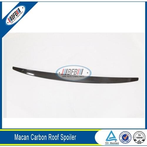 Car Auto Carbon Fiber Small Roof Spoiler Fit For Porsche Macan 2014-2017