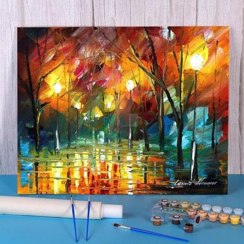 Breeze Feelings Coloring By Numbers Painting Kit Acrylic Paints 40*50 Boards By Numbers Home Decor Crafts For Handiwork