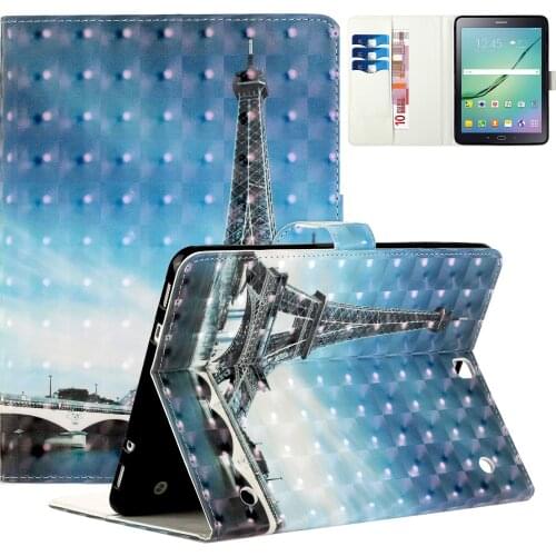 PU Leather Shell Cover For Samsung Galaxy Tab S2 9.7 T810 T813 T815 T819 SM-T810 SM-T815 Funda Capa Case Stand Card Holder Coque