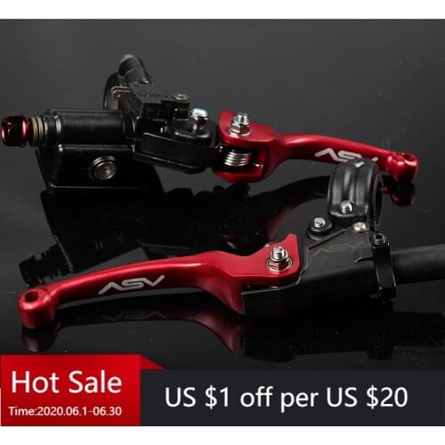 CNC Folding Brake Lever ASV Clutch Lever With Front Pump Fit Motorcycle Dirt Bike Motocross Off Road CRF KLX YZF RMZ