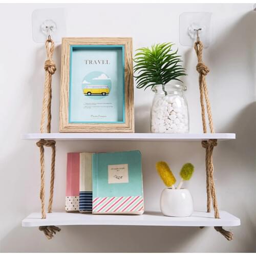 PVC Decorative Wall Shelf Storage Rack Organization for Kitchen Kid Room DIY Wall Decoration Holder Home Decor wall shelf
