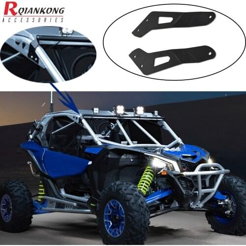 FOR Can-Am Maverick X3 2017 2018 2019 The 50-Inch LED Light Bar Mounting Bracket Under the Roof With Stock Roll Cage Accessories