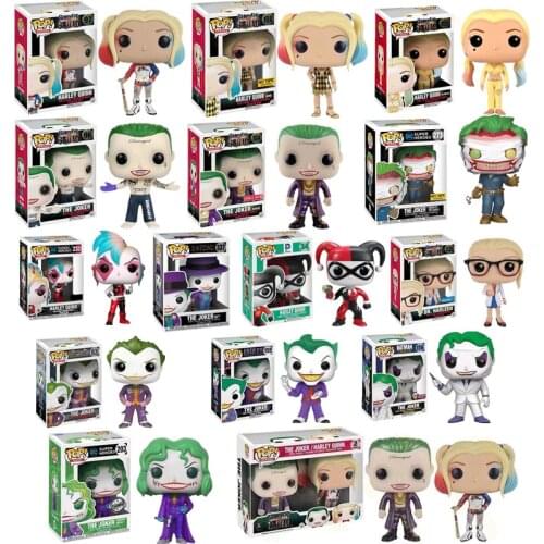 Arkham Asylum Suicide Squad Punk Clown The Joker HARLEY QUINN Vinyl Doll Action Figure PVC Model Collection Gift Toys