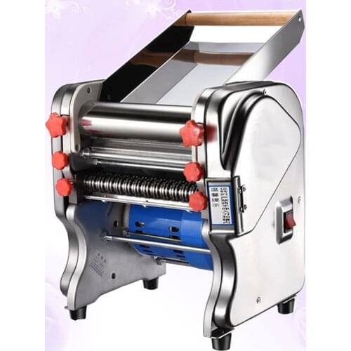 Electric Stainless Steel Pasta Maker Automatic Noodle Pressing Machine Commercial Spaghetti Dough Cutter Dumpling Roller EU