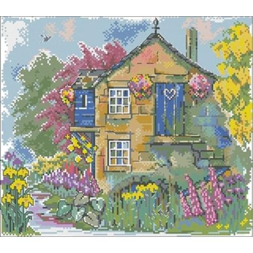 Hanachu hut patterns Counted Cross Stitch 11CT 14CT 18CT DIY Chinese Cross Stitch Kit Embroidery Needlework Sets home decor