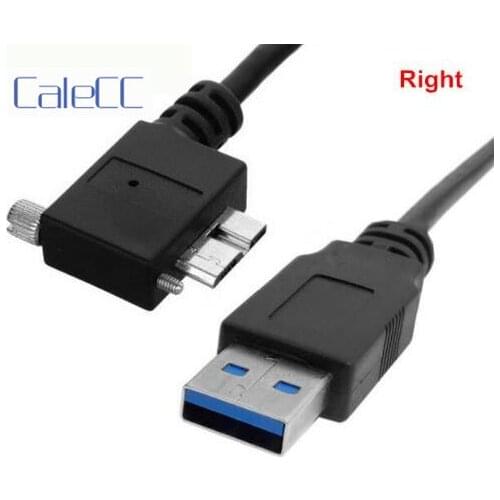 USB 3.0 A Male to Micro B Left Angled 90 Degree Cable High Quality for Nikon D800 D800E Cablecc