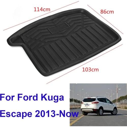 For Ford Escape Kuga 2013 14 15 16 2017 18 2019 2020 Boot Mat Rear Trunk Liner Cargo Floor Tray Carpet Mud Kick Protector Cover