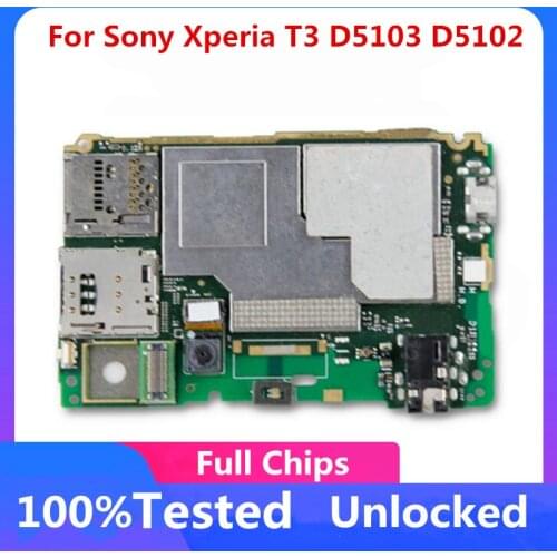 For Sony Xperia T3 D5103 D5102 Logic Board Good Working For Sony Xperia T3 D5103 D5102 Motherboard Good Tested Mainboard