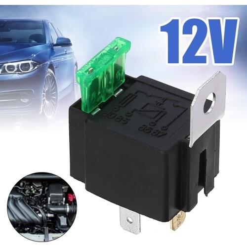 Mayitr 1pc 12V Relay 4 PIN Automotive 30AMP RY28 Normally Open Contact with 30A Blade Fuse FOR Car Switches Parts