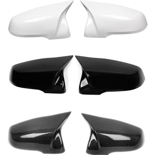 Real Carbon Fiber Mirror Cover For B-MW F39 F48 F49 F52 G29 2016 2017 2018 2019-IN Glossy Black/White Car Styling Mirror Cover