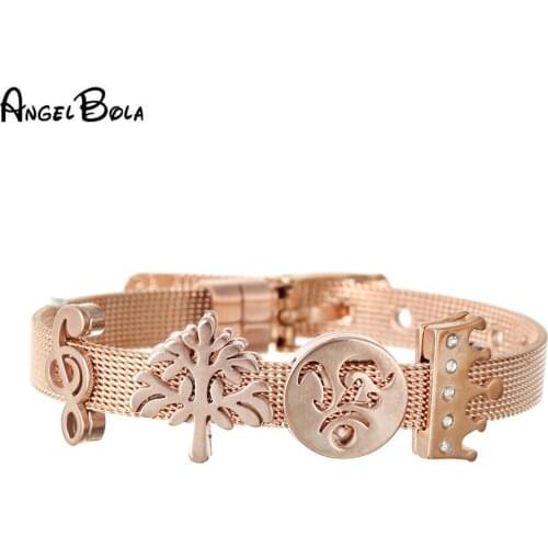 Stainless Steel Mesh Belt Fashion Bracelet Unisex Watches Luxury Jewelry Lovers Charm Bracelet Holiday Gifts