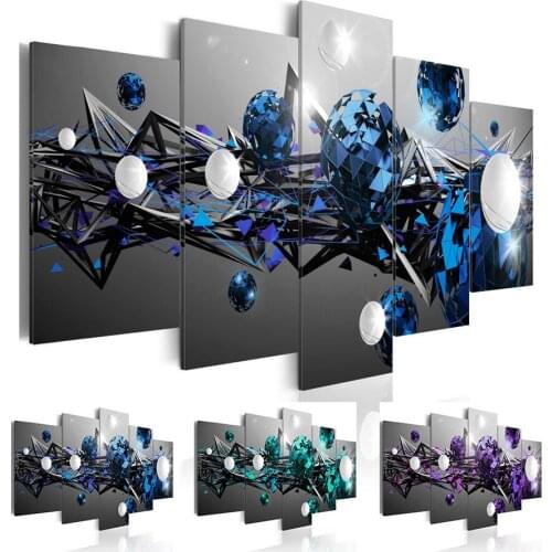 Unframed Modern Wall Art Painting Abstract Star Oil Poster On Canvas Living Room Home Decoration 5 Pieces Canvas Art Pictures