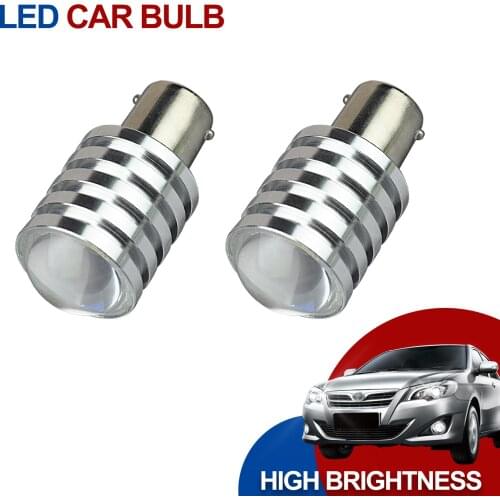 JIACHI 2PCS 1156 BA15S P21W LED Bulbs COB Car Accessories 6000K Turn Signal Lights Auto Tail Brake Lighting White 122.6LM DC 12V