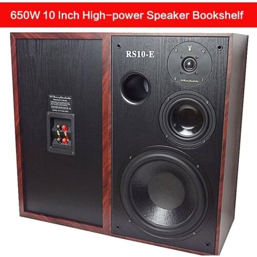 650W High-power 10 Inch Bookshelf Speaker Passive Speaker Three-way High-fidelity Amplifier Home Theater Hifi Fever Audio DIY
