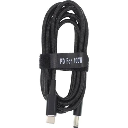 USB 3.1 TYPE C to DC 5.5*2.1 Male to Male Laptop Charger DC Jack Power Adapter Cable 1.8m Decoy Trigger PD Charging 5.5x2.1mm