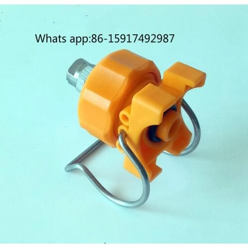 Clip with stainless steel fan/cone nozzle , Pre-treatment adjustable ball cleaning nozzle,Fan-shaped washing nozzle