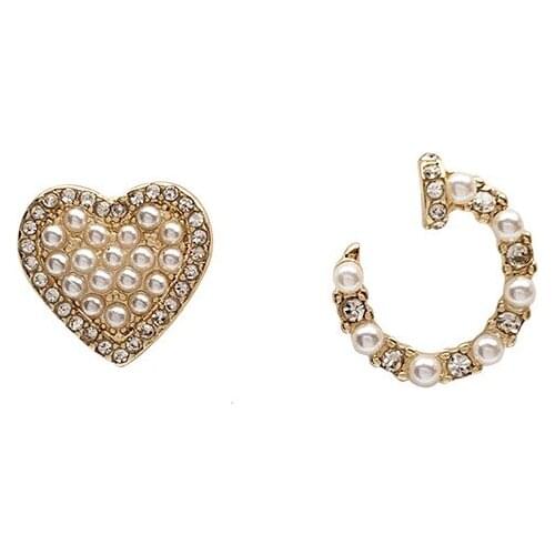 10 pair/lot fashion women jewelry accessories metal pearl heart cute aesthetic earring