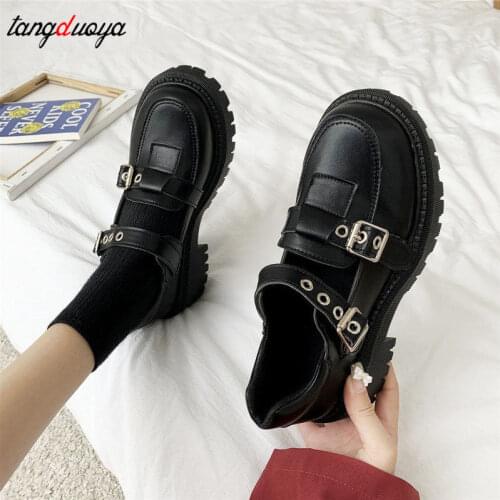 Mary Jane Lolita Shoes Women Platform Shoes Women autumn 2021 New Arrival Designer Black Ladies Shoes Woman Harajuku Shoes