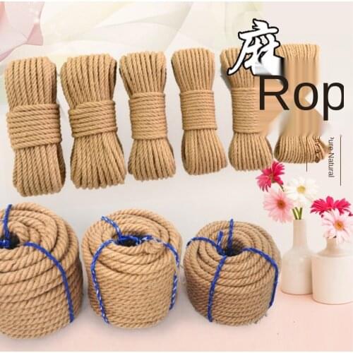 1-3mm/roll Natural Jute Twine Burlap String Hemp Rope DIY Crafts PackagingParty Wedding Gift Wrapping Cords Thread Decoration
